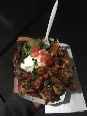 Garbage Fries - Bulgogi, Guacamole,  Sour Cream Salsa, Sriracha Aioli