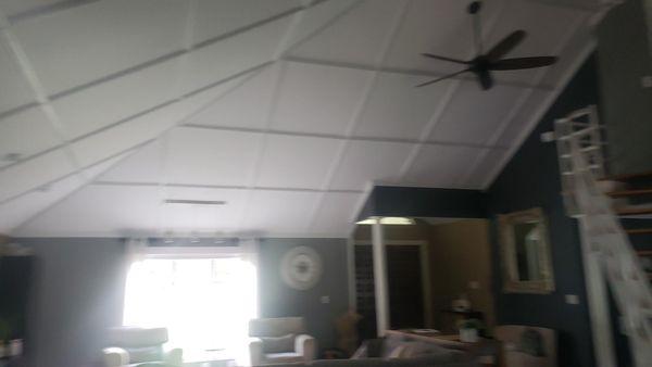 Cathedral ceiling trim out