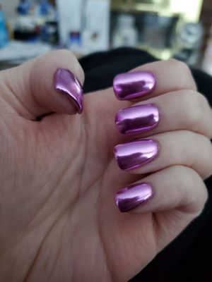 Gorgeous pink chrome by Cathy!!