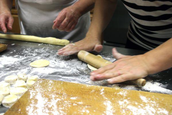 Homemade pierogis