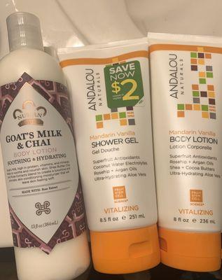 Great personal care product selection...be sure to stock up on Fridays when they're all 10% off (in addition to prevalent sale prices).