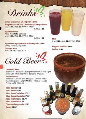 Drinks (Official Menu)