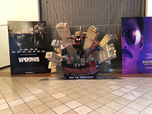 Movie billboards, promoting new & future releases. In this case, Widows, Spider-Man and Bohemian Rhapsody. (11/9/2018)