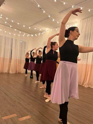 Adult Beginning Ballet classes offered here to new and returning to ballet dancers of all ages