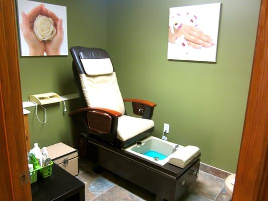 Our pedicure room.