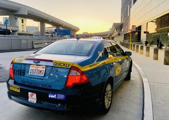 Drop off at San Francisco airport this evening such a beautiful day