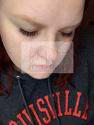 Ombré lash extensions