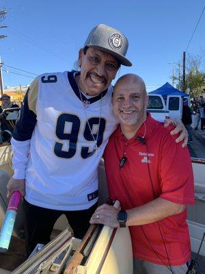 Me and Danny "Machete" Trejo always supporting the community