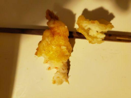 "Tempura" shrimp? Not a chance