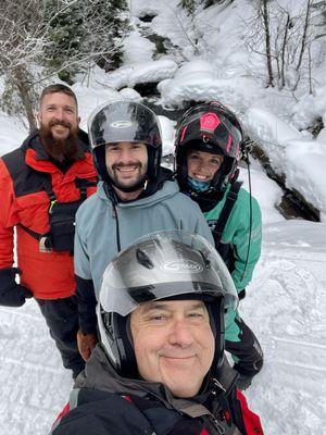 Snow bridge. Thanks for the adventure Erin and Kevin!