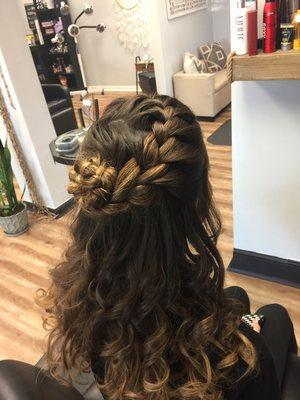 Braided updo