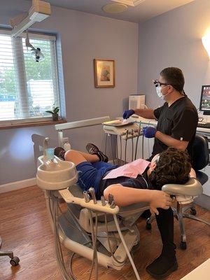 Great experience! Pain free dentistry with a great dentist and comfortable atmosphere.