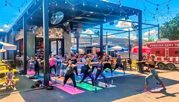 Beer Yoga at the Yard Mcallen Texas