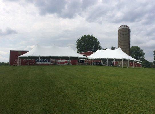 Wedding photo, 2 tents