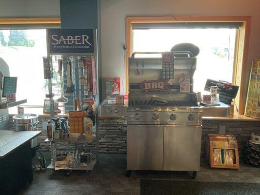 Cook mouth-watering dishes year round with lifetime Saber grills.