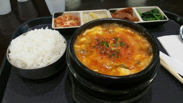 Spicy beef&tofu soup