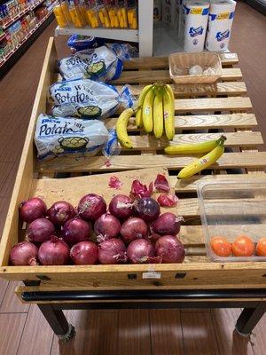 small produce section