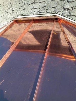 Copper Bay Window Hood