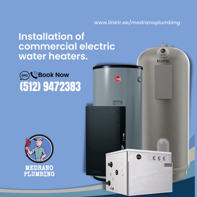 installation of commercial electric water heaters.