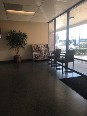 This is kind of a sad waiting area...