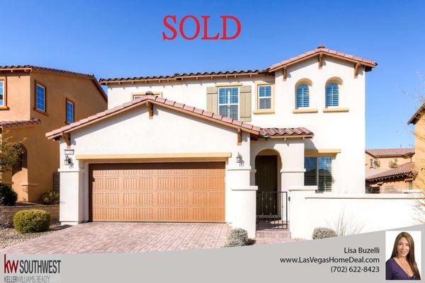 Listed & sold Summerlin SF Home for $439K. Gated community of Andorra & Castille.