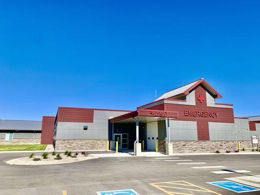 Emergency Entrance at North Platte Valley Medical Center in Saratoga, WY