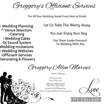 Greggory's Officiant Services