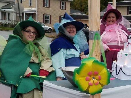 Our costumes of Cinderella s three fairy godmothers. Flora, Fauna and Merryweather