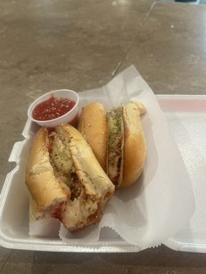 Chicken cutlet Chicken Parmesan Sub