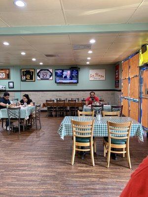 Very clean and spacious  La Plaza Mexican Restaurant!