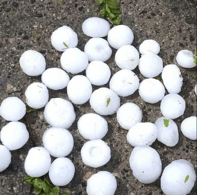 Hail stones can cause major damage to properties. Call the Premier Roofing Contractor with any questions.