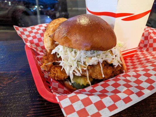 Nashville hot chicken sandwich