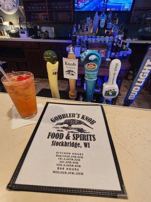 Old Fashioned & menu