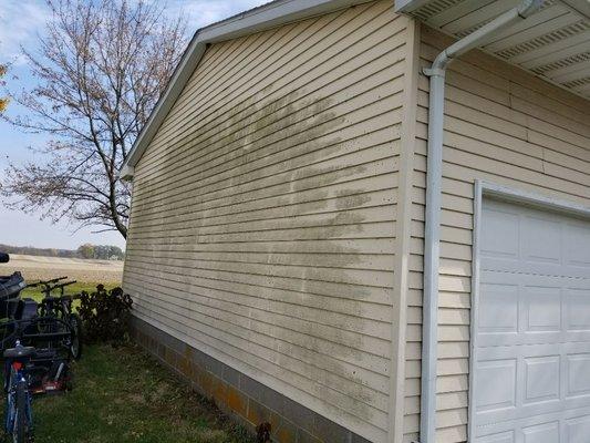 Vinyl siding before