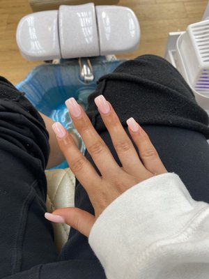 Full acrylic set with OPI bubble bath