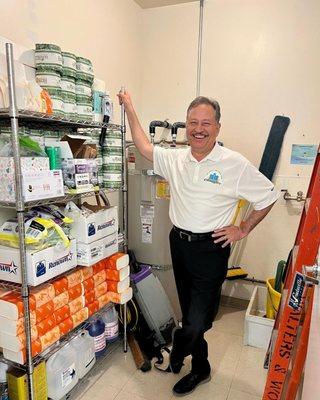 Rosendo, the owner of the cleaning company, shows how a smile can be more than just an expression.