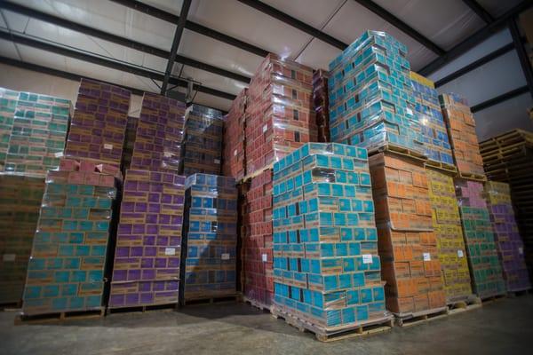 A "few" of the Girl Scout cookies that came in to the warehouse this year.