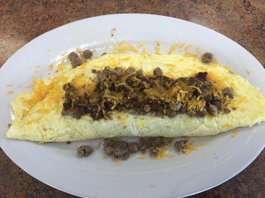 Chili-cheese omelette