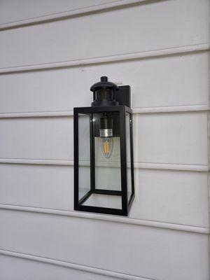 Porch light fixture installation