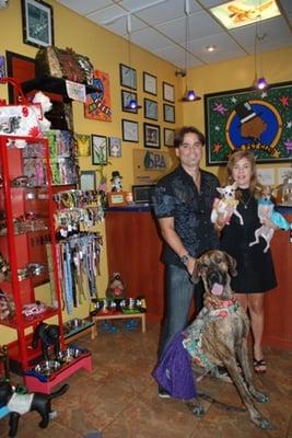 Owners Charliston & Shirley Seixas & our doggy family