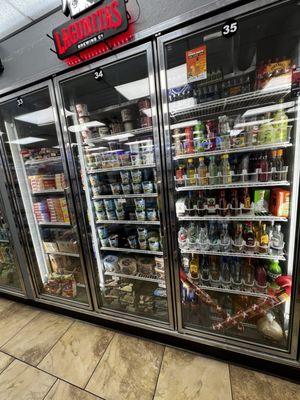 Cold liquor plus ice cream plus frozen food