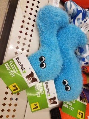 Weird-shaped dog toys!