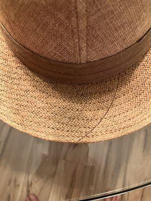 Stain on rim of hat