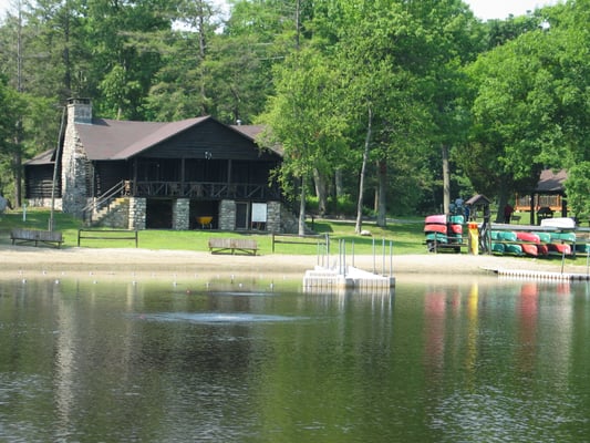 Danielson Lodge view from Bass Lake