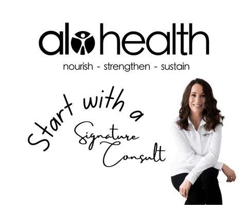 Start your wellness journey at Alo Appleton with a Signature Consult with Jen Borley RN, MSN, Digestive Health Professional.