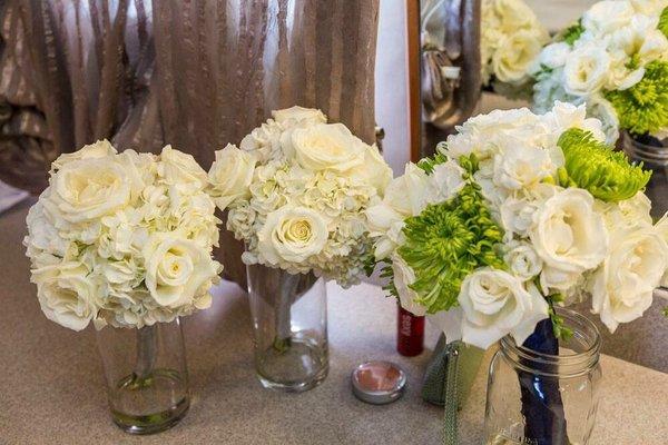 My Bouquet and my maid of honor's bouquet.