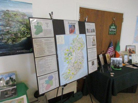 Irish history and geography booth