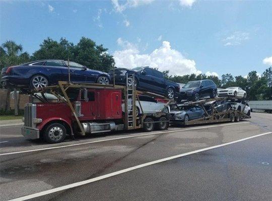 Having your car moved? Cleveland Car Transport will help you ship your car anywhere in the US. On the picture: Open Trailer