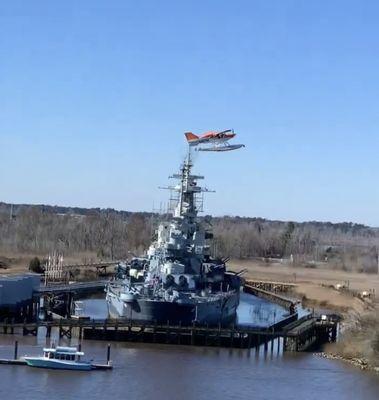 USS North Carolina in downtown Wilmington