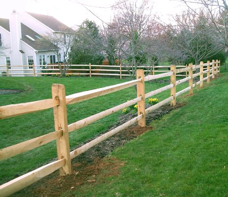 Split Rail Wood Fence